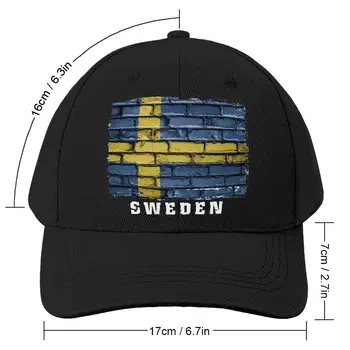 Hat SVERIGE FLAG Mur Fans Baseball Cap Vilde solsejl Toppede Hatte Justerbar Caps for Mænd