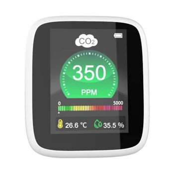 CO2-Skærm Tester Indendørs luftkvalitet 400-5000ppm Digital Kuldioxid Meter Temperatur Luftfugtighed SPEKTROMETRISKE Sensor