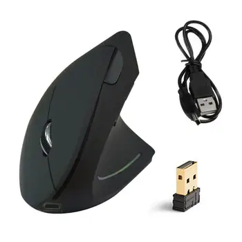 Kreative Praktisk Mus Edb-udstyr Cool Shark Fin Komfortabel Ergonomisk Vertikal Trådløs Mus Med USB-Modtager
