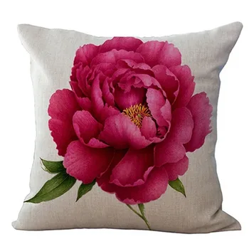 Vintage Blomster/Blomst hør Dekorative Smide pudebetræk pudebetræk Hjem Sofa Dekorative rose