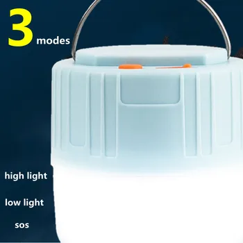 LED Camping Lys USB-Genopladelige Pære Til Udendørs Telt Lampe Bærbare Lanterner udrykningsblink Til BBQ Vandring Drop Skib