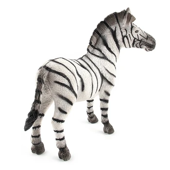 Simulering Zoo Statisk Plast Model Dyr Model Dekoration Zebra Model