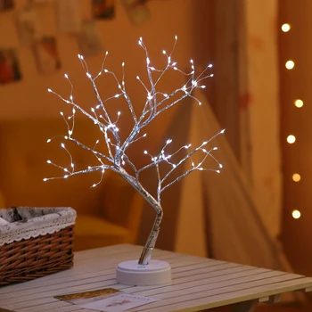 LED Nat Lys Christmas Tree Dekoration Guirlande-Home Decor Belysning Kids Soveværelse Fe-Koryfæet USB-Ferie natbordet Lampe