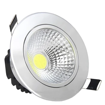 LED Downlight 5W Dæmpbar/7W/9W/15W Indlejret COB Downlight AC110V/220V Runde LED loftslampe Hjem Dekoration Belysning