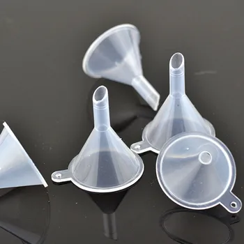 10stk/masse Mini Tragt Fylde Tomme Flaske Pakning Værktøj Til at Rejse Plast Mini Små Skorstene For Parfume Flydende Afgørende