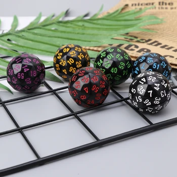 6stk 60 Sidet D60 Polyhedral Terninger For Casino RPG MTG Part Tabel brætspil U2JB