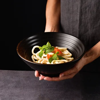700 ml,1000ml,1500ml Japansk keramik skål Noodle bowl Stor kapacitet ris skål Husstand service dekoration