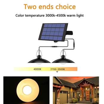Super Lyse Sol Lys Dual Hoveder Motion Sensor IP65 Vandtæt Udendørs Indendørs Sol Lampe Med Justerbar Hoved Bred Belysning