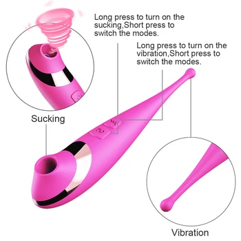 Sugende Vibratorer Til Kvinder Skeden G Spot Klitoris Nipple Sucker Klitoris Stimulator Massageapparat Kvindelige Masturbator Sex Legetøj til Kvinder