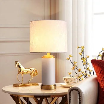 OUFULA bordlampe, Messing Red Bruser Lys, Moderne og Kreative LED Dekoration til Hjemmet Soveværelse