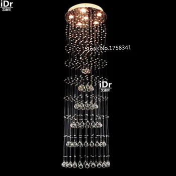 Moderne minimalistisk LED krystal lampe stilfulde stue lampe lysekrone, trappe lampe hængende ledning lys Fornemme atmosfæren