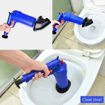 Varm Luft Strøm Blaster pistol Højt Tryk Kraftfulde Manuel vask Stemplet Oplukker renere pumpe til Toiletter med brusere til badeværelse