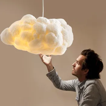 Flydende sky Lys italienske Nordiske designer lampe Personlighed Dekorere Vedhæng Lys For Børn, Kids room bomuld cloud lys