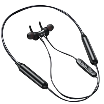 Bluetooth Hovedtelefoner Trådløse Sports Hovedtelefoner Stereo Subwoofer Hængende Hals-Monteret Magnetisk Vandtæt Headset