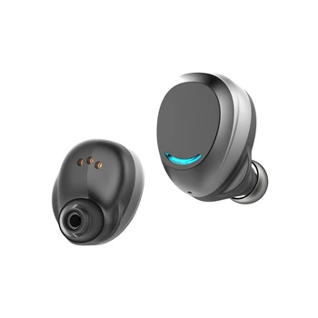 TWS HiFi Stereo Hovedtelefoner Trådløse Sport Kører Mini-I-øret Øretelefoner med Mikrofon Opladning Boks til iPhone Xiaomi