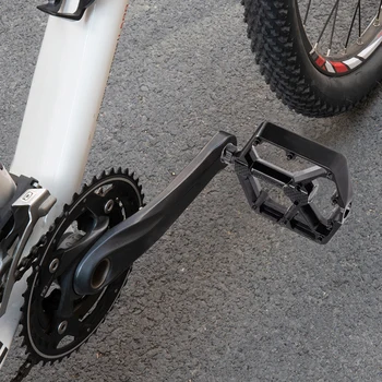 Hjul-up Cykel Flad Pedal Sæt Nylon Fiber Non-Slip Platform Pedaler MTB Mountain Road Bike Bred Dele, 1 Par