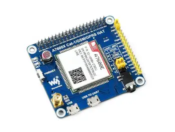 Waveshare A7600E LTE Cat-1 HAT For Raspberry Pi, Lave Hastighed 4G-Modul, 2G GSM / GPRS Support, LBS Positionering