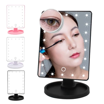 Makeup-Spejl-Lys Touch Screen Makeup Spejl Tilpasset 1X 10X Tabel Led Spejl Lys USB-Kabel-Batterier Brug 16/22 Lys