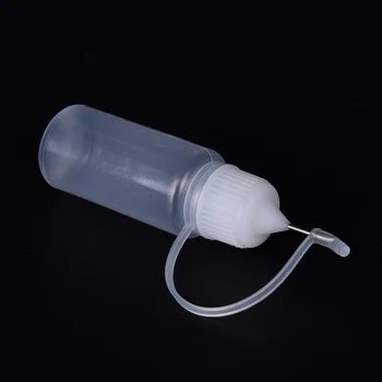 10ML 1stk Genopfyldning PE Plast Dropper Flasker Tomme Plastik Nål Flaske Med Skrue Metal Needle Cap Flasker