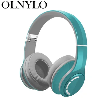 OLNYLO Bluetooth-headset, trådløse headset med støjreduktion headset i høj opløsning certificeret lyd headsettet, D801