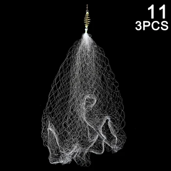 3pcs Spille Trappe Design Fiskeri Mesh Net Sikker Nylon Fiskeri Net Tilbehør LDF668
