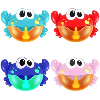 Børn Badekar Legetøj Krabbe Boble Maskine Vandtæt, Holdbart Med Musik Bubble Maker badeværelse tilbehør sæt