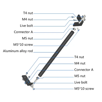 Aluminium Legering oplader Opgradere Multi Materiale Udskrivning af Kits til Creality Ender-3/Ender-3S/Ender-3 Pro 3D-Printer