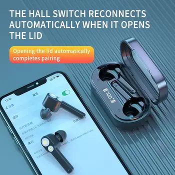 Bluetooth Headset Hovedtelefon Dual-moving Coil Tung Bas støjreduktion Trådløse Tws Sport Hovedtelefoner Støtte Musik-Opkald-Funktion