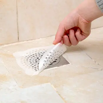 Husstand toilet kloak anti-blocking gulvafløb mærkat køkkenvask filter net badeværelse vask håret filter mærkat