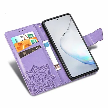 Magnetisk Læder taske Til Samsung Galaxy A81 3D Blomster Tegnebog Kort Flip Cover Til Samsung Galaxy M60S M60 S Telefon Taske Coque