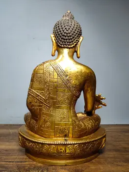 LaoJunLu En Buddha Af Medicin Shakyamuni 31Cm Høj Efterligning af en antik bronze mesterværk samling af ensomme Kinesisk