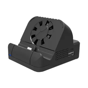 Mini-USB Type-C Til HDMI-Kompatibel Skærm Projektor Converter HDTV Video Adapter Dock med Fans til Nintend Switch/Omskifter Lite