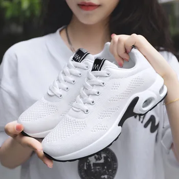 Kvinder Alsidig Sko 2021 Åndbare, Bløde såler, der Kører Sko koreanske Casual luftpude Fashion Simpel Sport Sneakers Kurv