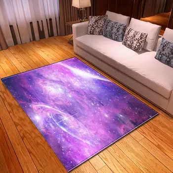 Nordisk spisebord, Sofa Område Tæpper Soveværelse børneværelse Spille Mat Tæpper 3D-Galaxy-Univers-Stjernede Tæppe Stue boligindretning
