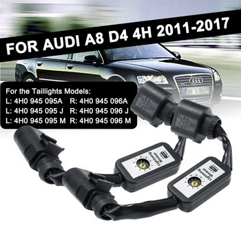 2stk For Audi A8 D4 4H 2011-2017 Dynamisk blinklyset Add-on-Modul, ledningsnet LED Baglygte Indikator til Venstre & Højre baglygte
