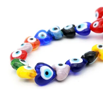 Hot Sælger Flere Farver Heary Form Øjne Perler Charms 120pcs Passer Oprindelige Perle Armbånd Til Kvinder Charme DIY Smykker