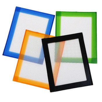 1 STK Silikone Dab Rektangel olieforureningen Koncentrere sig Pads Mat Fiber Glas, Silicium, olieforurening, Non Stick Tabel Deco-Tilfældig Farve