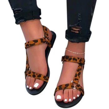 Sandaler Til Kvinder 2021 Flade Sandaler, Åben Tå Åndbar Anti-slip Casual Til Sommer, Strand og Udendørs Kvinder Sko Mujer Zapatillas