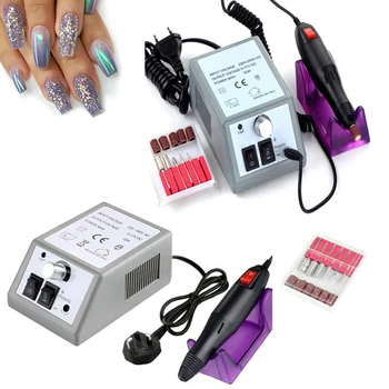Professionel Elektrisk Negle Bore-Fræsemaskine Til Manicure-Pedicure-Filer Værktøjer Kit Søm Polering Slibning Ruder Maskine