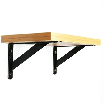 2x L-Form Hylde Beslag Hylder Tunge Metal Planke Rack-Supporter