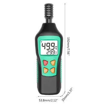 Håndholdte Bærbare Digitale Termometer Hygrometer LCD-Display Temperatur-Måler Fugtighed Tester Detektor med Baggrundslys Data Hold