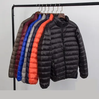 Plus størrelse 11xl 10xl 9xl para baixo casaco masculino tamanho grande 90% ultra leve para baixo jaqueta homem lightweigh casaco que