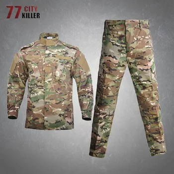 Taktisk Camouflage Dragt Mænd Militær Uniform Slid-resistente Komfortabel Jakke Mandlige Pendler Uddannelse Skin Soft Shell Herre Frakker