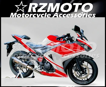 Ny ABS Motorcykel Fairing Kit Passer Til Yamaha YZF-R3 2016 2017 YZF-R25 2016 2017 stødfangere sæt custom Rød Hvid Grå