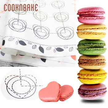 COOKNBAKE Non-stick Macaron MatMat bradepande Pad Ovn Kage Pad Bagning Værktøjer Macaron Wienerbrød Silikone formen