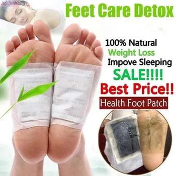 10STK Detox Foot Patches Puder Kroppen Toksiner Fødder Slankende Udrensning HerbalAdhesive Hotsale
