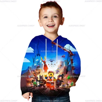 Børn Tegnefilm Sweatshirts Foråret Drenge Piger Ninjago 3D-Print Hættetrøjer Cool Anime Kids Pullovere lille Barn Toppe Efteråret Kostume