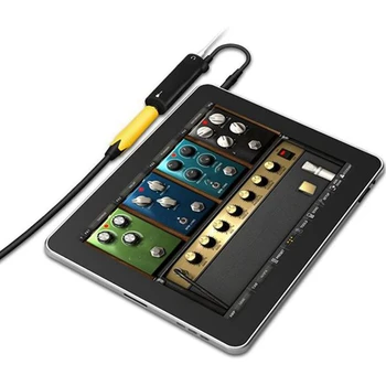 10stk Guitar Interface Adapter Arbejdet med Record/Tuning/Audio Behandling 3,5 mm Audio Kabel til iPhone, IPod skal du Trykke på & iPad