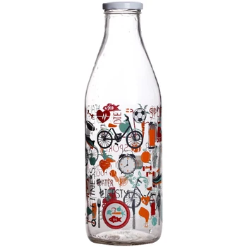 Importeret Glas Koldt Vand Flaske, Kande, Stor Kapacitet Tekande Mælk Juice Kreative Kedel Med At Dække Husholdningernes Vandflaske