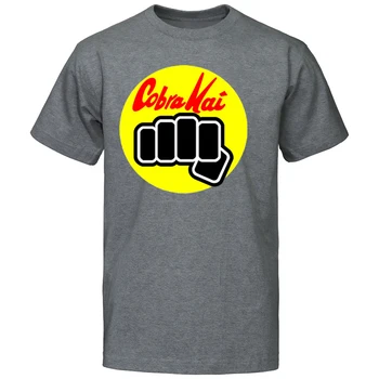 Sommeren Nye Cobra Kai Karate Kid Film Logo I Mænds kortærmet T-Shirt, Brand Shirt med Rund Hals t-shirts Toppe Streetwear